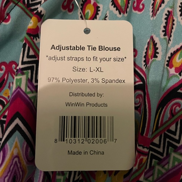 Woman’s adjustable tie blouse Size L - XL - Picture 3 of 6